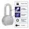 BRINKS  64 mm Commercial Solid Steel Keyed Padlock  Solid Steel Body with Boron Steel Shackle