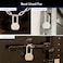 BRINKS  64 mm Commercial Solid Steel Keyed Padlock  Solid Steel Body with Boron Steel Shackle
