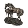 Veronese Design Majestic Mare and Foal Wild Horses Bronze Finish Statue  Exquisite Detail  ColdCast Resin  7 Inches Long  Perfect Home Decor for Horse Enthusiasts
