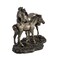 Veronese Design Majestic Mare and Foal Wild Horses Bronze Finish Statue  Exquisite Detail  ColdCast Resin  7 Inches Long  Perfect Home Decor for Horse Enthusiasts