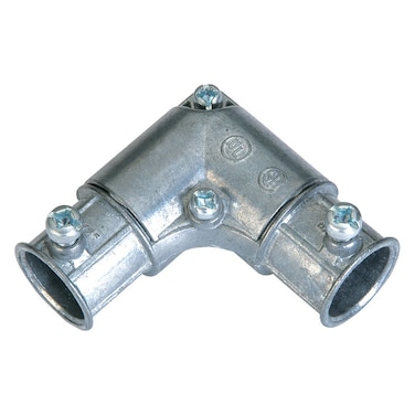 Sigma Engineered Solutions ProConnex 44592 EMT Inside Corner Pull Elbow 34Inch Conduit Fitting 2Pack Silver 2