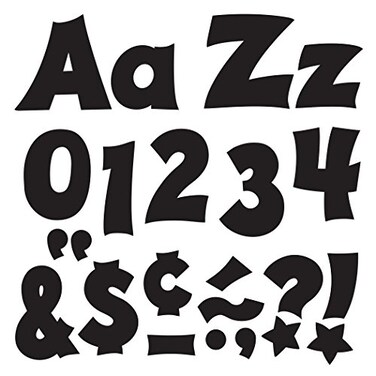TREND Black 4Inch Friendly UppercaseLowercase Combo Pack ENSP Ready Letters Bulletin Board Decor 4Inch 226 Pieces