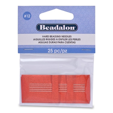 Beadalon Hard Beading Needles 12 25 Pieces
