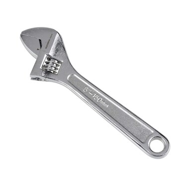 Olympia Tools 6 Adjustable Wrench Heavy Duty Drop Forged Steel Chrome Plated Precision Machined Jaws Rust Resistant