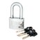 FJM Security SPRM60 2 High Security Long Shackle Chrome Heavy Duty Padlock