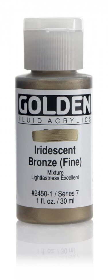 Golden Fluid Acrylic Paint 1 OunceIridescent Bronze