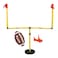 Franklin Sports Youth Football GoalPost Set  Kids Football Goal Post with Mini Football  Fun Football Goal for All Ages  Easy Assembly  Adjustable Height  Weighted Base