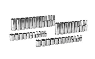 GEARWRENCH 47 Pc 14 Drive 6 Pt Socket Set Standard  Deep SAEMetric  80314D