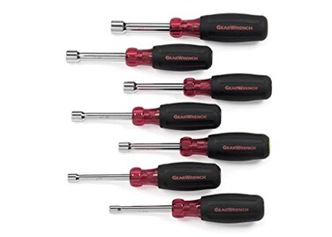 GEARWRENCH 7 Pc Hollow Shaft Cushion Grip Nutdriver Set SAE  82765