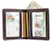 Big Skinny Metro BiFold Slim Wallet Holds Up to 20 Cards Brown
