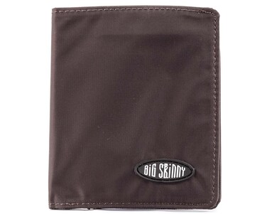 Big Skinny Metro BiFold Slim Wallet Holds Up to 20 Cards Brown