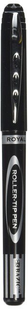 BAZIC Royal Black Rollerball Pen 3Pack
