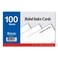 BAZIC 100 Ct 4 X 6 Ruled White Index Card
