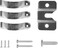 Viper by GLD Products Dartboard Mounting Hardware Kit Silver