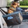 Kurgo Dog Booster Seats for Cars  Pet Car Seats for Small Dogs and Puppies Weighing Under 30 lbs  Headrest Mounted  Dog Car Seat Belt Tether Included  Rover Style BlackBlue