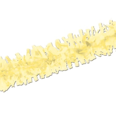 Beistle Packaged Yellow Tissue Festooning