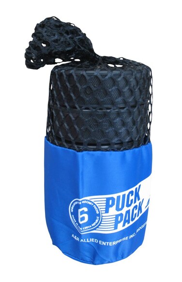 AR Sports Ice Hockey Puck Pack of 6 Black