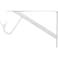 John Sterling  RP0495WT White Max Duty Shelf and Rod Bracket