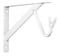 John Sterling  RP0495WT White Max Duty Shelf and Rod Bracket