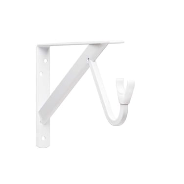 John Sterling  RP0495WT White Max Duty Shelf and Rod Bracket