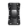 Reliable Hardware Company RH9024BKA Recessed Tilt Caster  black