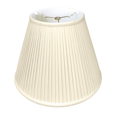 Royal Designs Deep Empire Side Pleat Basic Lamp Shade Beige 9 x 16 x 1225 BS72816BG