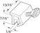 PrimeLine U 10551 Sliding Window Lock 14 In Extruded Aluminum Mill Finish NonMar 2 Pack