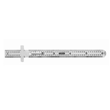 General Tools 3001 6Inch Flex Precision Stainless Steel Ruler Chrome