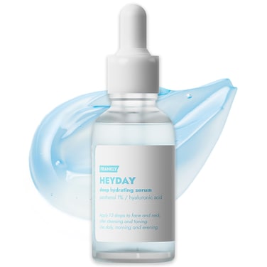 Frankly Heyday Serum  Deep Moisture  Radiance Boost with 1125 Panthenol  Hyaluronic Acid  Vegan DermatologicallyTested  AntiAging  Firming for Dry Sensitive Skin 101 fl oz