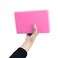Crown Sporting Goods Large High Density Pink Foam Yoga Block