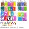 VICOVI 15000 Colorful Rubber Loom Bands Refill Kit for Boy Girl DIY Craft Gift Set Include  500 Cute Clips 6 Hooks  15 Charms