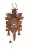 Trenkle Quarter Call Cuckoo Clock with 1Day Movement Five Leaves Head of a Deer TU 624 nu