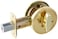 Schlage JD81605 One Sided Deadbolt Polished Brass Key Lock