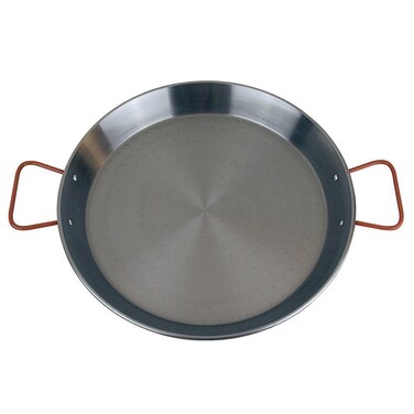 MAGEFESA Carbon  paella pan 9 in  23 cm and 1 Servings made in Carbon Steel with dimples for greater resistance and lightness ideal for cooking outdoors cook your own Valencian paella