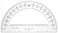 Sparco 01490 Plastic Protractor 6Inch Ruler Base Clear