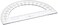 Sparco 01490 Plastic Protractor 6Inch Ruler Base Clear