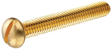 The Hillman Group 2008 832 x 114 Brass Round Head Slotted Machine Screw 24Pack