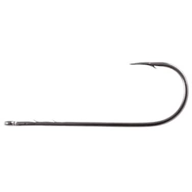 Owner Straight Shank Worm Hook 6Pack 1 Black 5100101