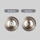 Baldwin Alcott Interior Privacy Door Knob Handle for BedroomBathroom Keyless Door Lock With Microban Protection in Satin Nickel