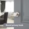 Baldwin Alcott Interior Privacy Door Knob Handle for BedroomBathroom Keyless Door Lock With Microban Protection in Satin Nickel