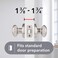 Baldwin Alcott Interior Privacy Door Knob Handle for BedroomBathroom Keyless Door Lock With Microban Protection in Satin Nickel
