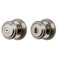 Baldwin Alcott Interior Privacy Door Knob Handle for BedroomBathroom Keyless Door Lock With Microban Protection in Satin Nickel