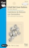 Dritz 21318 Half Ball Cover Buttons Size 18  716Inch 5Sets