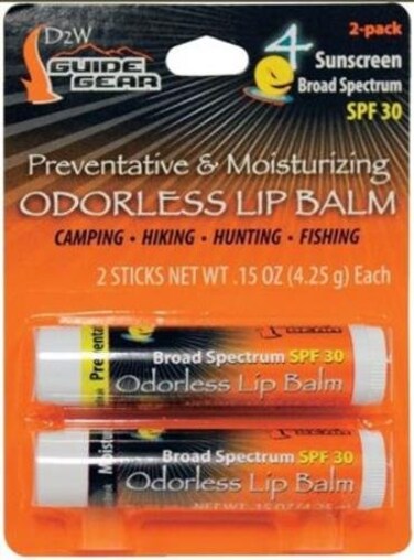 Scent Elimination Lip Balm 2Pk 85Gm Carded Model 1249BC