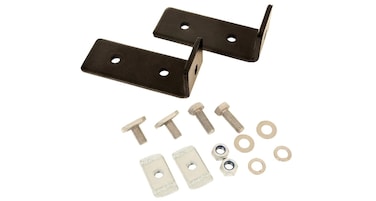 Rhino Rack Universal Awning Bracket Kit  Channel Awning Mount fits Most awnings Including The Sunseeker Range  31111 Black Suitable for up to 25m Awnings
