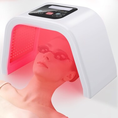 Zengest Red Light Therapy for Face 7 Color LED Face Mask Neck Body SPA Skin Care Equipment at Home Use