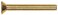 The Hillman Group 2092 Brass Flat Head Slotted Machine Screw 832 x 1 30Pack