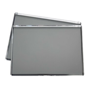 UDTIP 2 Pack XL large Magnetic Makeup Palette with Clear Top Empty Cosmetics Pan Dispensing Storage Box with 40pcs Metal Sticker for DIY Eyeshadow Lipstick Blush Powder 925 x657