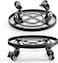 2pack Metal Plant Caddy with Wheels Heavy Duty 180 Lbs Capacity 14 Inch Plant Stand with 360 Lockable Wheels for Plant Pots Heavy Objects Hauling