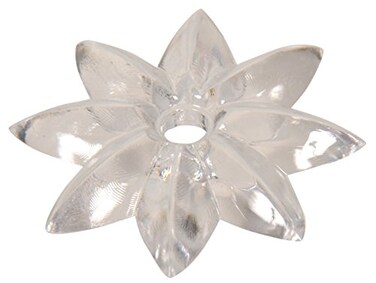 The Hillman Group 54093 Clear Star Rosette 1Inch 16Pack